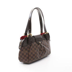 Louis Vuitton Sistina Damier Leather Handbag Brown